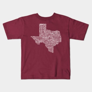 Words of Texas Kids T-Shirt
